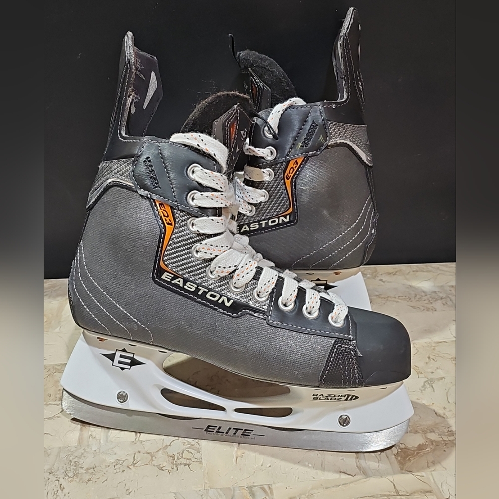 Easton Synergy EQ4 Ice Hockey Skates Youth Size Y 6.0 D Bladz ‎ Black